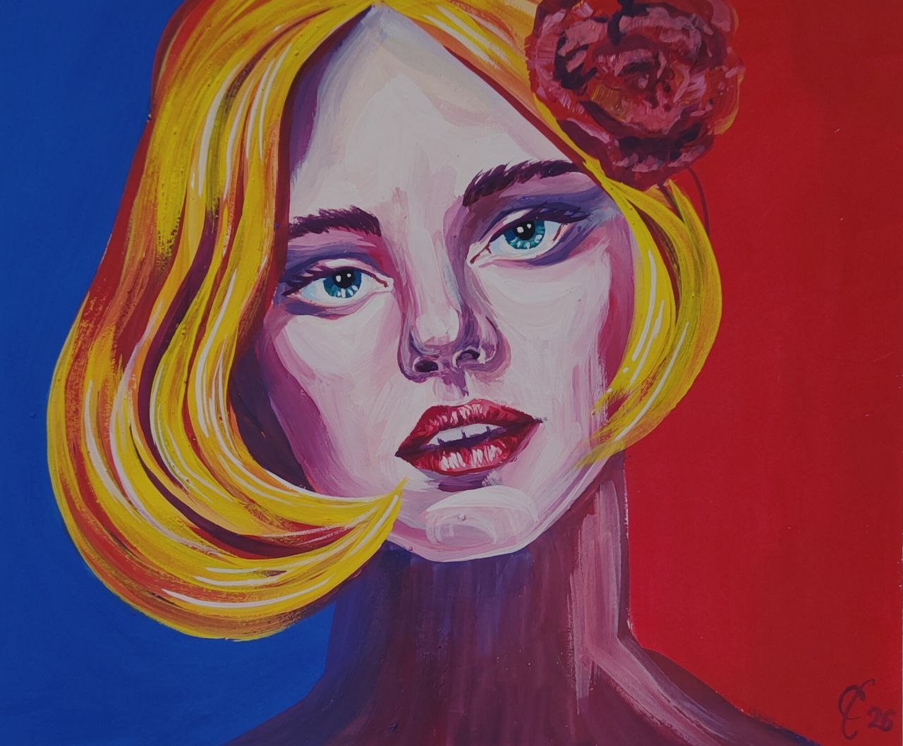 Портрет — акрил